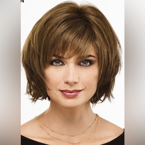 NWT Trista Human Hair Wig by Paula Young® in Chestnut